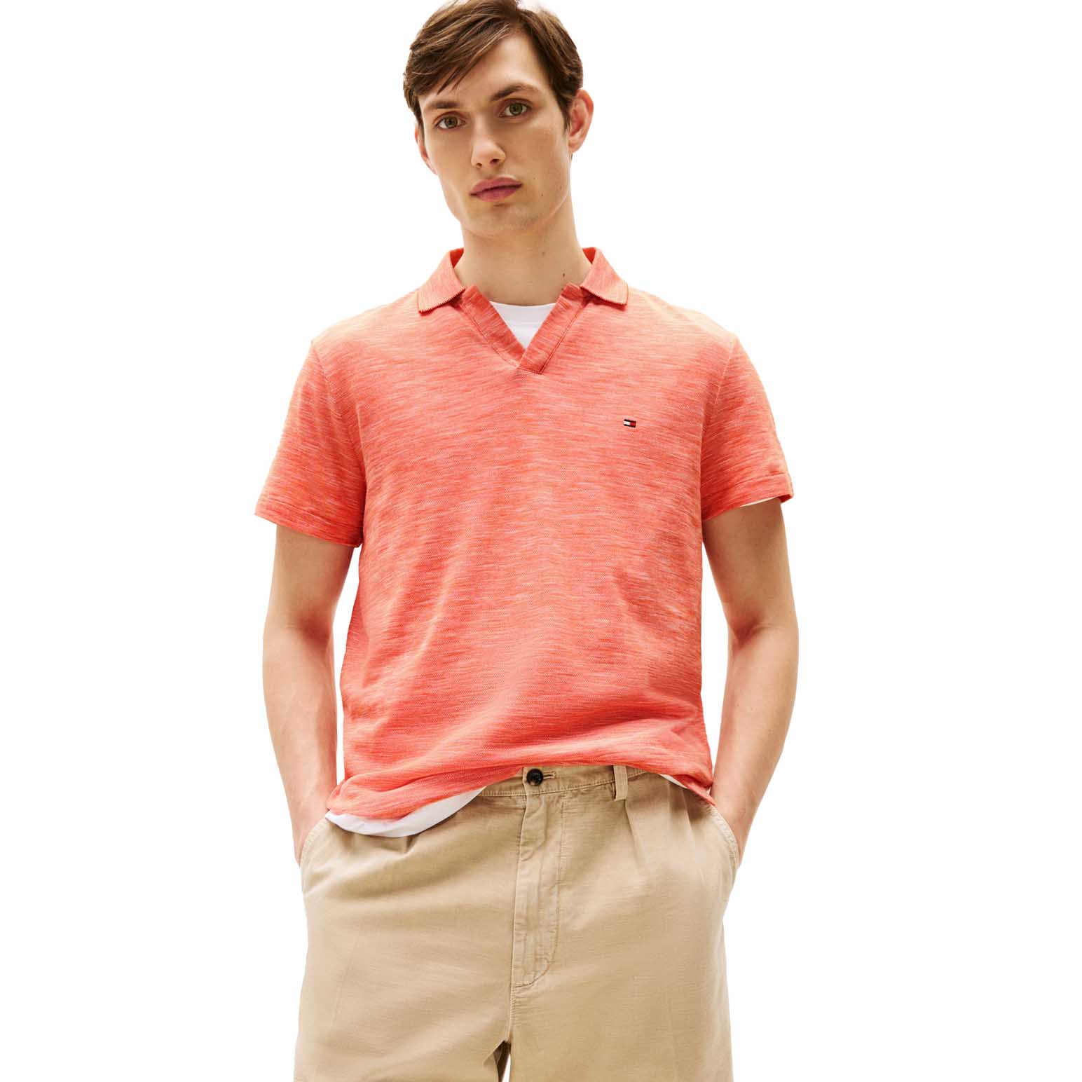 Tommy Hilfiger Regular Fit Textured Oxford Polo Shirt